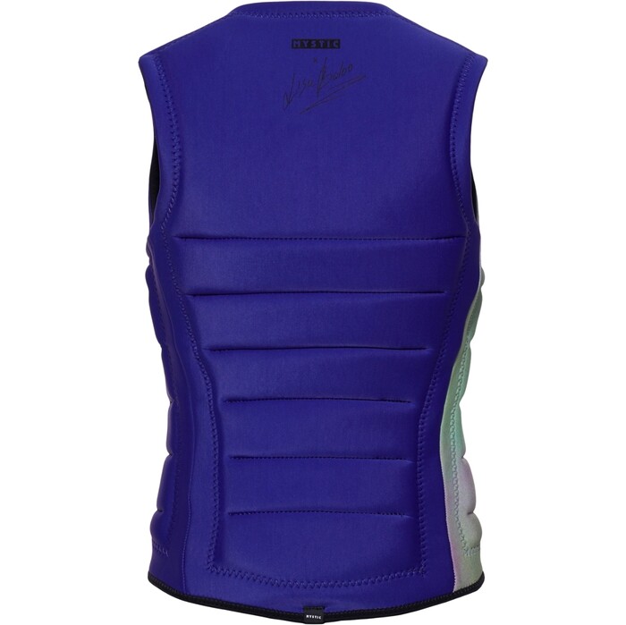 2024 Mystic Womens Zodiac Front Zip Reversible Wake Impact Vest 35005.240152 - Black / Purple